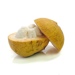 santol isolated on white background