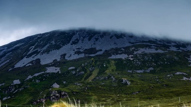 Clouds Covering Mount Errigal, County Donegal, Ireland
