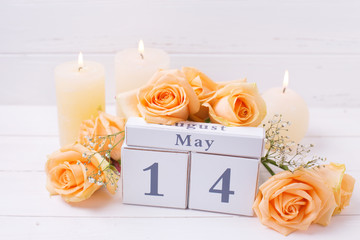 Happy Mother day 14 May  background with flowers.