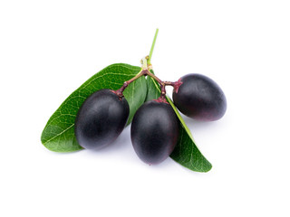 The fruits are high vitamin on white background.