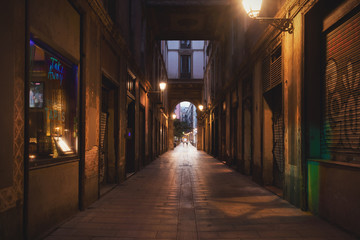 Fototapeta na wymiar Rues typiques de Barcelone