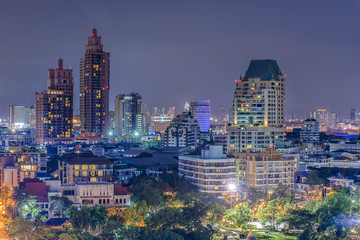 Obraz premium View Bangkok Business District / Thailand