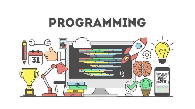 Programming concept illustration.
