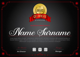 Certificate template luxury and diploma style,vector illustration.