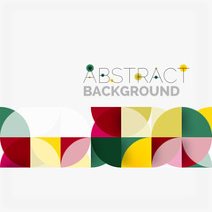 Obraz premium Modern geometrical abstract background circles