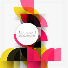 Fototapeta premium Modern geometrical abstract background circles