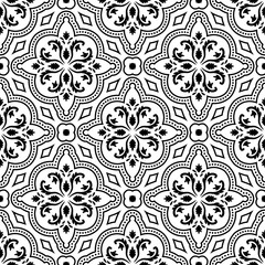 Seamless pattern of Arabic inspiration intricate and floral