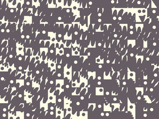 Fototapeta na wymiar Abstract grunge vector background. Monochrome raster composition of irregular graphic elements.