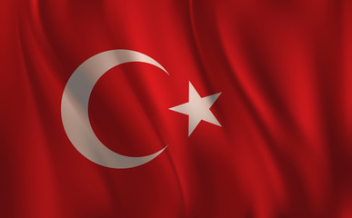 Flag of Turkey, Waving