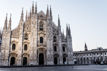 Fototapeta na wymiar Duomo Milano, Milan's Cathedral, Italy