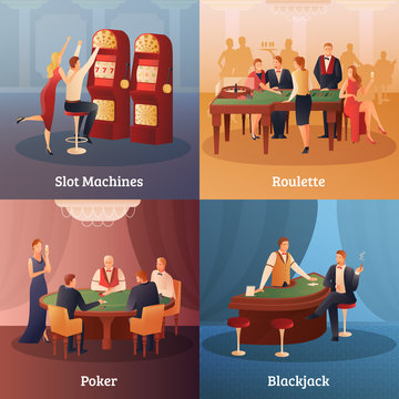  Casino Concept Icons Set
