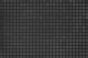 Grey and black mosaic wall texture and background