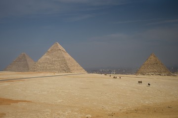 Fototapeta na wymiar The Pyramids of Giza