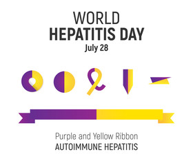 World Hepatitis Day, July 28, vector design