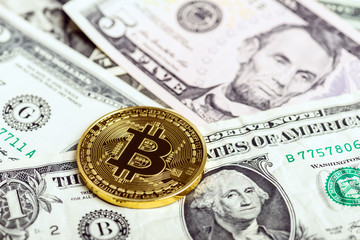 bitcoin coin over dollars