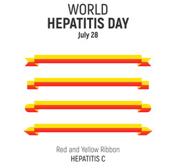 World Hepatitis Day, July 28, vector design
