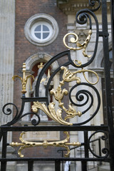 Detail on Worcester Guildhall, England