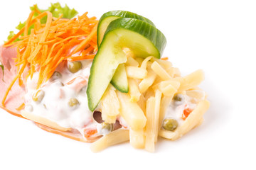 Danish specialties and national dishes, high-quality open sandwich