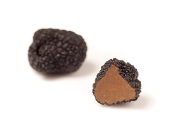 Delicate exclusive black truffles