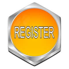 Register Button - 3D illustration