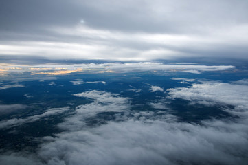 Obraz premium sky View from airplane windows