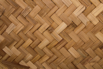 Old bamboo weave texture background