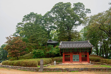 Fototapeta na wymiar Gongju, South Korea - Gongju Gongsanseong Fortress. (UNESCO World Heritage)