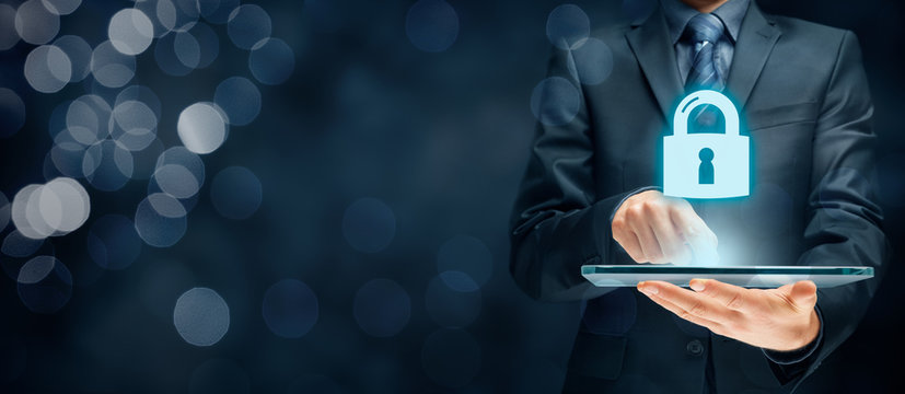 Cybersecurity internet concept