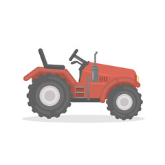 Isolated farm tractor.