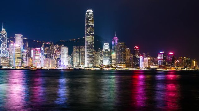 Tsim Sha Tsui,  Hong Kong, 26 May 2017 -:Victoria Harbor in Hong Kong city