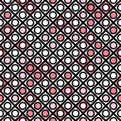 Decorative geometric shapes tiling. Monochrome irregular pattern.  Abstract  background. Artistic decorative ornamental lattice