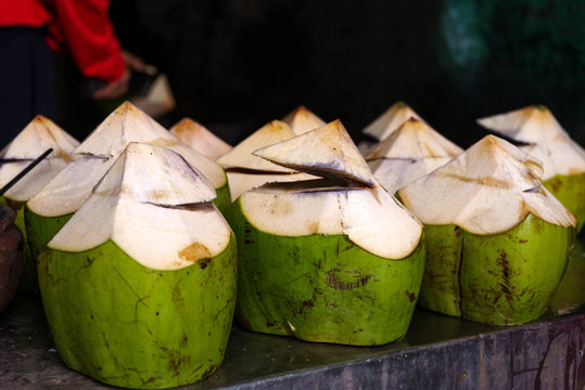 buko juice(coconut) on table