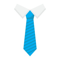 Tie flat icon, business and necktie, vector graphics, a colorful solid pattern on a white background, eps 10.