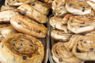 Current Buns in Bakery Shop
