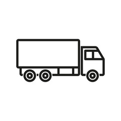 Truck - vector icon.