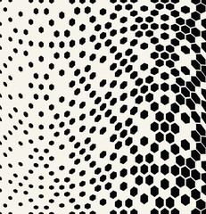 hexagon halftone gradient geometric deco pattern background