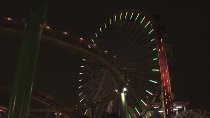 Low Level View of A Carnival Ride At Night 2