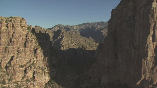 Aerial View of Mountains And Blue Sky