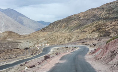 Mountain road in Ladakh, India