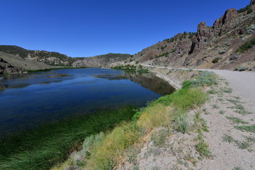 Fototapeta na wymiar The Lake at Spring Valley State Park in Nevada. 