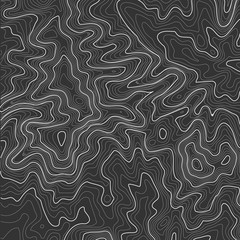 Topographic map background with space for copy . Line topography map contour background , geographic grid abstract vector illustration . Mountain hiking trail over terrain .