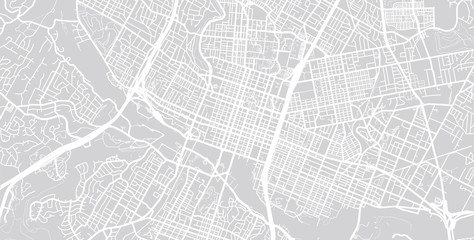 Vector city map of Austin, Texas.  - obrazy, fototapety, plakaty