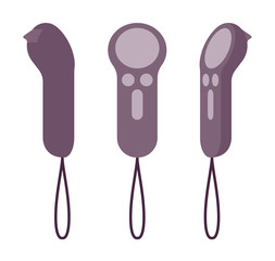 VR controller set in black