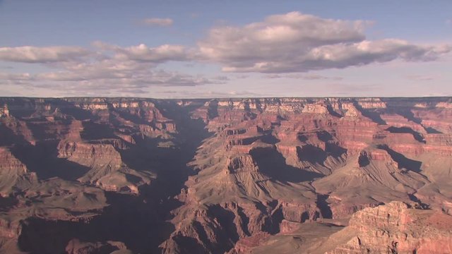 Looking Down Onto the Jagged Rocks of the Grand Canyon