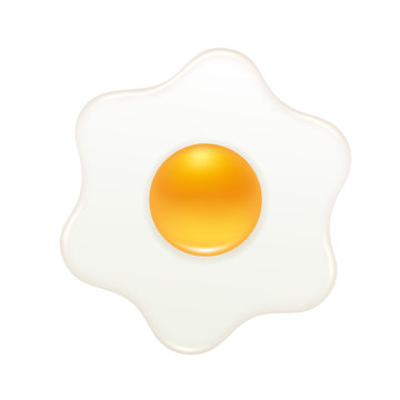 Flower shape fried egg icon.