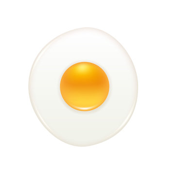 Round fried egg icon.