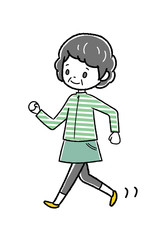 ウォーキング　高齢者