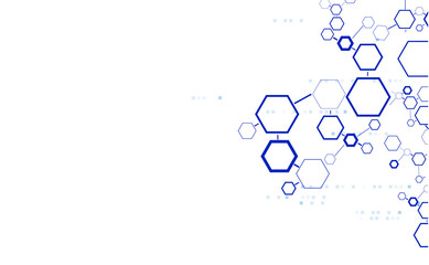 Abstract hexagonal structures.