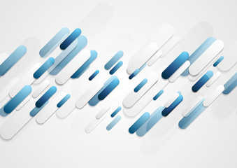 Abstract blue grey tech stripes corporate background