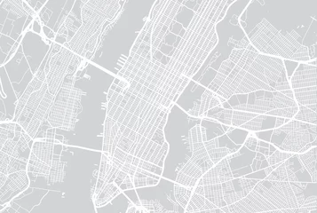 Tuinposter Vector city map of New York  © ink drop